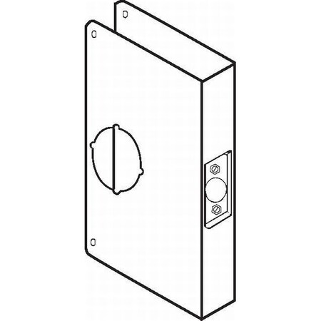 Don-Jo Classic Wrap Around for Extended and Converted Backset with 3-3/4" Backset and 1-3/4" Door CW33BZ